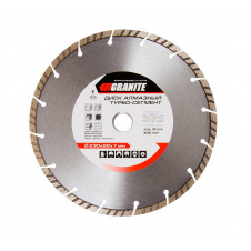 Диск алмазный GRANITE SEGMENTED TURBO 230х2,8 мм 22-24% 6600 об/мин (9-01-230)