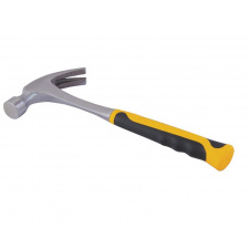 Молоток столярный цельнометаллический MASTERTOOL 600 г HRC 55 Yellow and Black (02-0703)