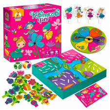 Детская настольная игра Vladi Toys Цветочные феи 4 феи 32 цветка Разноцветный (163918)