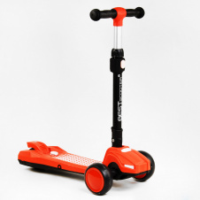 Самокат трехколесный складной руль свет звук дым Best Scooter MAXI 60 кг Orange (111439)