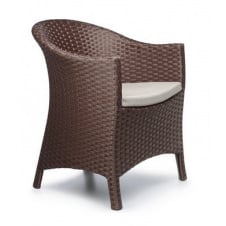 Плетене крісло Парадиз Pradex 82х62х64 см ПВХ-ротанг для тераси кафе