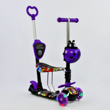 Самокат 5в1 Best Scooter (PU колеса с подсветкой) Абстракция Multicolor (74062)