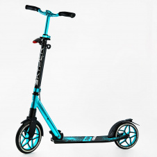 Двухколесный самокат алюминиевый фара амортизатор Skyper Crush 100 кг Turquoise (116954)