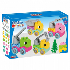 Конструктор Pilsan Машинки Спецтехника 31 элемент 4 машинки Multicolor (153319)