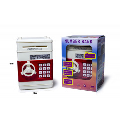 Детская электронная копилка Yufeng Number Bank 19х13 см Бело-красный (488960132) Ужгород