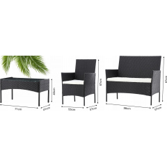 Набор садовой мебели Garden Line Reno 101х84х58 см Brown Буча