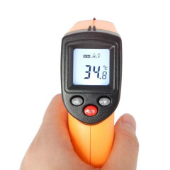 Бесконтактный инфракрасный термометр Vktech GM320 до 380 градусов Оранжевый (100099) Черновцы