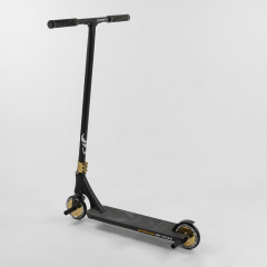 Самокат трюковый Best Scooter "SIMBIOTE" HIC-система, ПЕГИ, алюминиевый диск и дека Black/Gold (102307) Бердичев