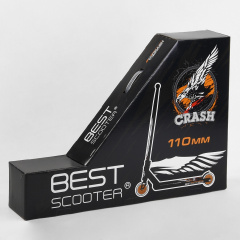 Самокат трюковый Best Scooter "CRASH" HIC-система, ПЕГИ, алюминиевый диск и дека Black/Red (102311) Киев