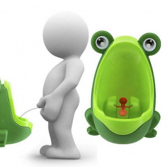Детский тренировочный писсуар-горшок PottyFrog для мальчиков в виде Жабки Зеленый (PF-01) Тячів