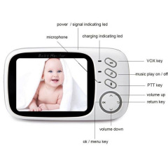 Видеоняня Baby Monitor VB603 / HD720P / 3.2 LCD c датчиком температуры Белый (100235) Черкассы