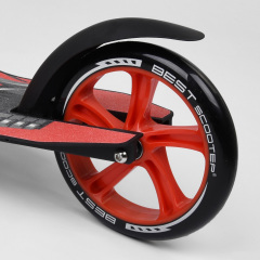 Самокат двухколесный Best Scooter с PU колесами Black/Red (100068) Переяслав-Хмельницький