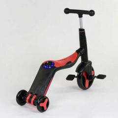 Самокат детский 3в1 Best Scooter с PU колёсами (свет+музыка) - Red (80454) Харків
