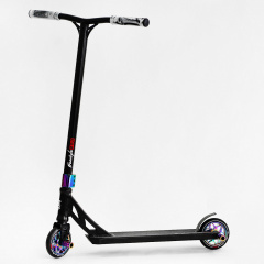 Самокат трюковый Best Scooter Freestyle Pro HIC-система пеги алюминиевый диск и дека колёса PU Black (115640) Хмельник