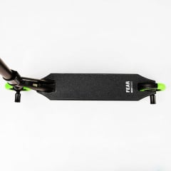 Самокат трюковый Best Scooter FEAR SCS система пеги алюминиевый диск и дека колёса PU 100 кг Black and green (112902) Дніпро