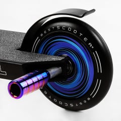Самокат трюковый пеги алюминиевый диск и дека колёса Best Scooter Portal HIC-система PU Black and blue (114052) Тернополь