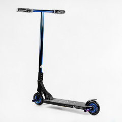 Самокат трюковый пеги алюминиевый диск и дека колёса Best Scooter Portal HIC-система PU Black and blue (114052) Тернополь