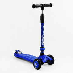 Самокат-велобег трехколесный Best Scooter, колеса PU со светом 3 в 1 70 кг Dark blue (105408) Чернігів