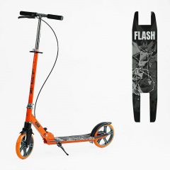Самокат двухколесный Best Scooter PU 200 мм 1 амортизатор Orange with Black (150407) Орехов