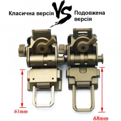 Удлиненное NVG крепление для ПНВ c DOVETAIL Wilcox L4G24 long edition (100986-L) Орехов