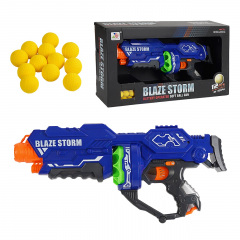 Автомат Yufeng Blaze Storm 12 мягких шариковых пуль Синий (85103) Біла Церква