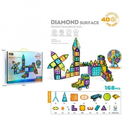 Конструктор магнитный Yufeng Diamond 168 деталей Разноцветный (160569) Білгород-Дністровський