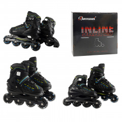 Детские ролики Banwei 01-M Inline Skates 35-38 20-22 см Черный (166610) Оріхів