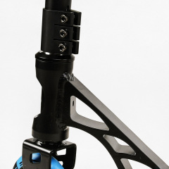 Самокат трюковый пеги алюминиевый диск и дека колёса Best Scooter Reactor HIC-система PU Black and blue (112770) Дніпро