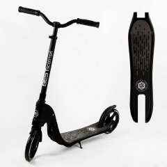 Самокат двухколесный Best Scooter c PU колесами складной 100 кг Black (105379) Борисполь