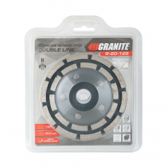 Фреза алмазная торцевая для камня Granite DOUBLE LINE 125х22.2 мм (9-20-125) Свеса