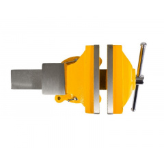 Тиски слесарные настольные поворотные MASTERTOOL 150 мм Yellow (07-0215) Павлоград
