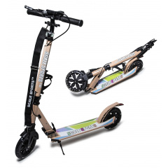 Самокат двухколесный Scale Sports PU колеса 180 мм 2 амортизатора Beige (803436814) Івано-Франківськ