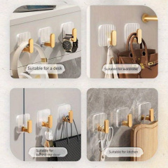 Самоклеящиеся крючки UrbanKit GOLDHOOK03 3 шт Золотистый DR77U Суми