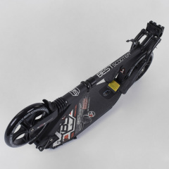 Самокат алюминиевый Best Scooter с PU колесами, 2 аммортизаторами Black/Red (92087) Броди