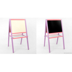 Мольберт детский двухсторонний​​​​​​​ магнитный "ИГРУША" Purple/Pink (47990) Софіївська Борщагівка