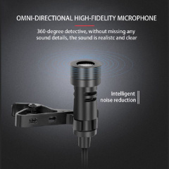 Беспроводной микрофон для телефона, смартфона с 2-мя микрофонами Savetek P8-UHF (100727) Суми