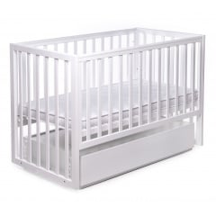 Кроватка деревянная с ящиком Наталка Волшебная 120 х 60 см White (149770) Ладан