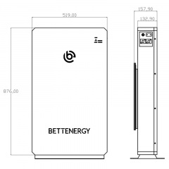 LifePO4 аккумулятор Bettenergy ELESHELL-10.2K (101069) Вінниця