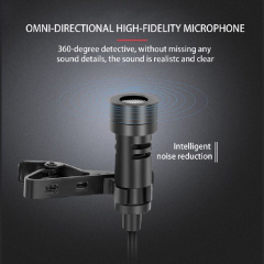 Беспроводной микрофон для телефона, смартфона петличный Savetek P7-UHF (100672) Київ