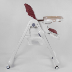 Стульчик для кормления Toti W-22019 Burgundy/White (96508) Киев