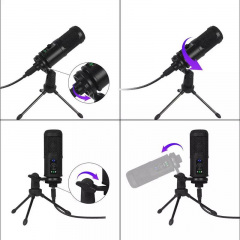 USB микрофон для ПК, ноутбука, студий для записи звука Savetek M3, профессиональный, конденсаторный (100795) Винница