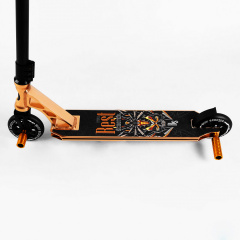 Самокат трюковый Best Scooter Spider HIC-система пеги алюминиевый диск и дека колёса PU 100 кг Gold (107486) Ворожба