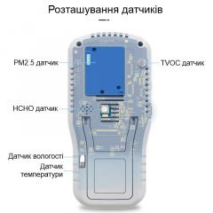 Датчик анализатор качества воздуха по 5 параметрам Bosean T-Z01Pro Белый (100907) Куп'янськ