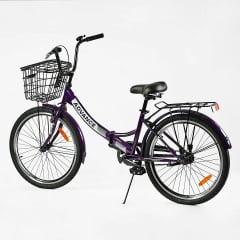 Велосипед складной односкоростной Corso Advance 24" Purple (148346) Чернігів