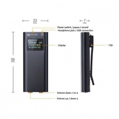 Мини-диктофон с активацией на звук JNN Q25 16Gb с LCD экраном (100320-16) Якимівка