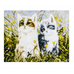 Картина по номерам ArtStory Котики 40х50 см Разноцветный (6835) Курінь