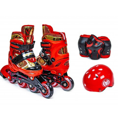 Комплект роликов "Iron Man" Red (размер 31-34) 30782585 Івано-Франківськ