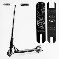 Самокат трюковый пеги алюминиевый диск и дека колёса Best Scooter Portal HIC-система PU Black and white (114053) Васильків