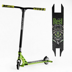 Самокат трюковый Best Scooter Spider HIC-система пеги алюминиевый диск и дека колёса PU 100 кг Green (107488) Іршава