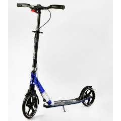 Двухколесный складной самокат Best Scooter 100 кг Black and dark blue (113218) Киев